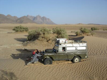 Vast in de Sahara