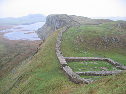 Romeinse muur in noord Engeland