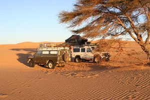 Campsite desert Mauretanie