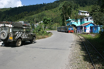 Berg op naar Darjeeling India