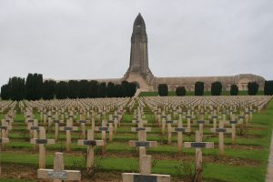 De oorlogsgraven bij Verdun zijn indrukwekkend