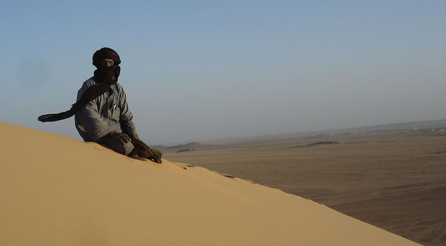 Touareg in de Sahara